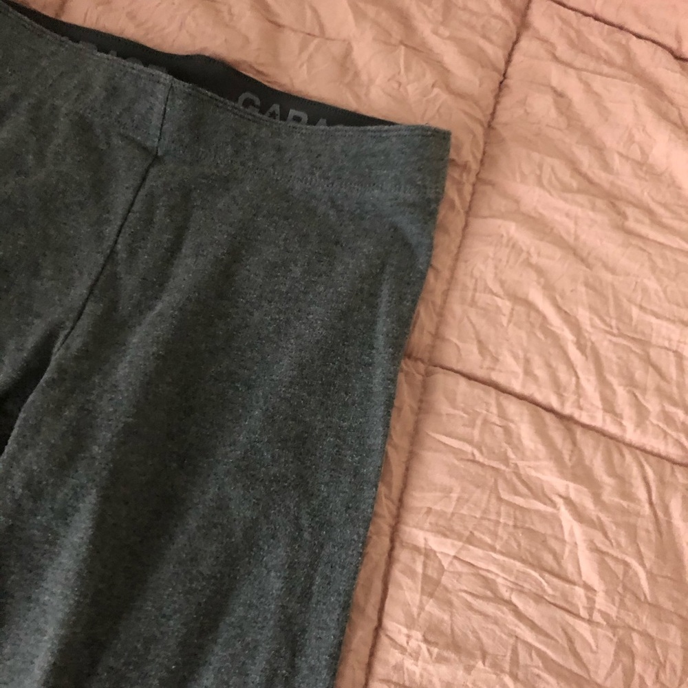 Gray garage leggings